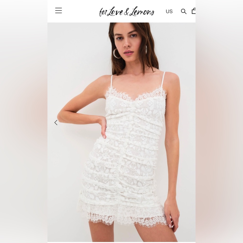 ForLoveAndLemons Samira Dress in white! (S)